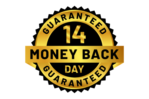14 Day Money Back Satisfaction Guarantee badge